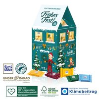 Adventskalender-Haus „XL“ Klimaneutral, FSC® Ritter SPORT Schokotäfelchen