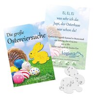 Samenpapier auf A6-Karte - Ostern