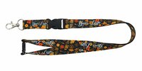 Schlüsselband / Lanyard mit Karabinerhaken, Schnappverschluss und Sicherheitsclip