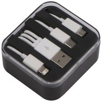 Kunststoffbox mit 3in1 USB Ladekabel