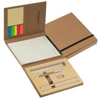 Schreibmappe mit Lineal, Schreibblock und Haftmarkern