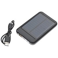 Solar Powerbank aus Metall mit 4.000 mAh