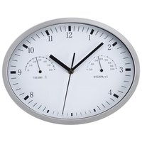 Wanduhr mit Hygro- und Thermometer