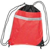 Non Woven Gymbag mit reflektierendem Streifen