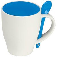 Tasse aus Porzellan mit Löffel 250ml