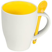 Tasse aus Porzellan mit Löffel 250ml