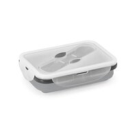 SAFFRON. Lunchbox. Faltbare hermetische Frischhaltebox aus Silikon und PP 640 mL