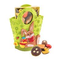 Geschenkartikel / Präsentartikel: Filztasche Hase, Ostergebäckmischung 200 g