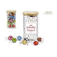 Geschenkset / Präsenteset: Lindor Team-Glas Frohe Weihnachten