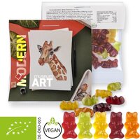 Bio Gummibärchen ohne Gelatine, ca. 30g, Express Maxi-Tüte mit Werbereiter