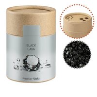 Gewürzmischung Black Lava Salz, ca. 135g, Biologisch abbaubarer Eco Pappstreuer Midi