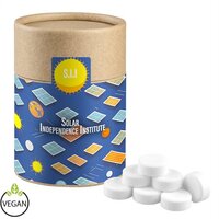 Pfefferminz Drops zuckerfrei, ca. 80g, Biologisch abbaubare Eco Pappdose Midi