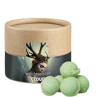 Waldmeister-Brause Bonbons, ca. 45g, Biologisch abbaubare Eco Pappdose Mini