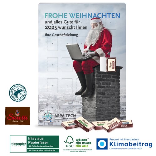 Wand-Adventskalender „Business Exklusiv“, Klimaneutral, FSC®