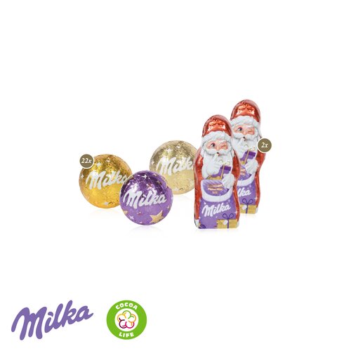 Adventskalender Milka „Edition“, Inlay aus 100% recyceltem Material