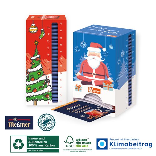 Adventskalender „Tee-Turm“ Klimaneutral, FSC®