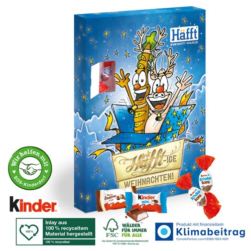 Adventskalender kinder® „Happy Moments“, Klimaneutral, FSC®