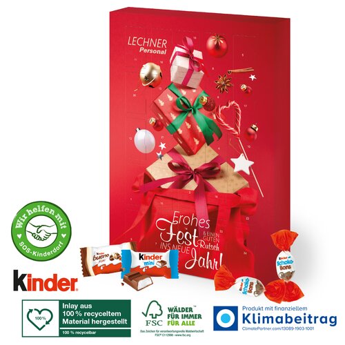 Adventskalender kinder® „Happy Moments“, Klimaneutral, FSC®