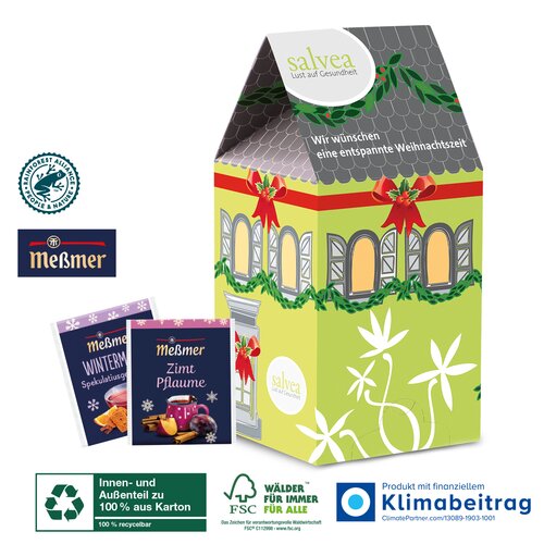 Adventskalender „Tee-Haus“, Klimaneutral, FSC®