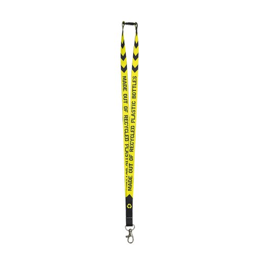 Nachhaltiges RPET Schlüsselband / Lanyard mit Karabinerhaken und Sicherheitsclip