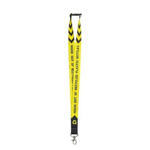 Nachhaltiges RPET Schlüsselband / Lanyard mit Karabinerhaken und Sicherheitsclip