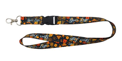 Schlüsselband / Lanyard mit Karabiner und Schnappverschluss