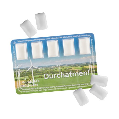 Smart Card mit zuckerfreien Kaugummi-Dragees