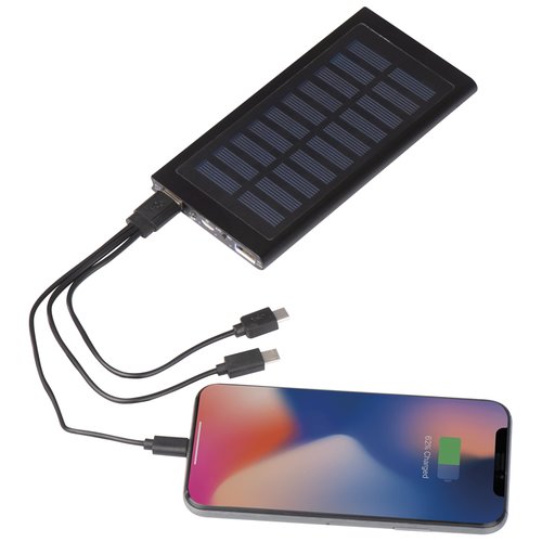 Solar Powerbank aus Metall 8.000mAh