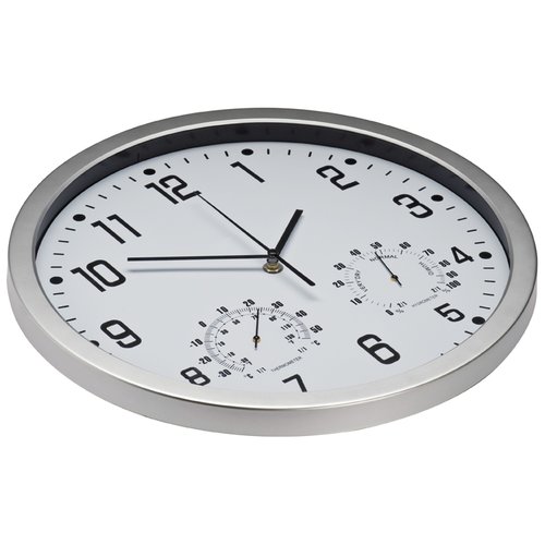 Wanduhr mit Hygro - und Thermometer