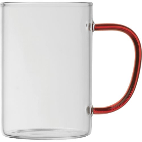 Glastasse mit farbigem Henkel, 250ml