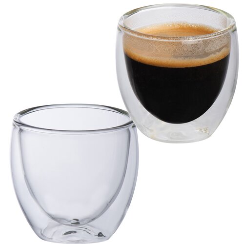 2er Set doppelwandige Espressotassen, 2 x 100ml