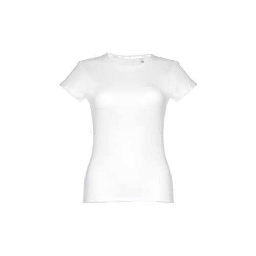 THC SOFIA WH. Tailliertes Damen-T-Shirt aus Baumwolle. Farbe Weiß