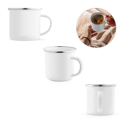 GOTZE SUB. Tasse (350 mL) aus Emaille geeignet für Sublimation