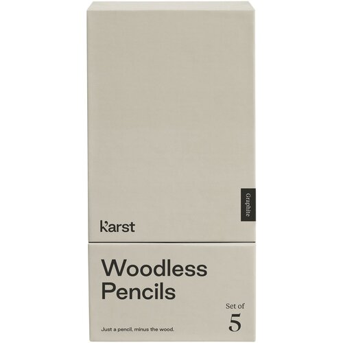 Karst® 5er-Pack 2B holzlose Graphitstifte