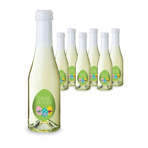 Präsentartikel: Oster-Piccolo - 6 x Secco Piccolo 0,2 l, Flasche klar