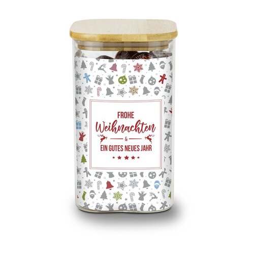 Geschenkset / Präsenteset: Lindor Team-Glas Frohe Weihnachten