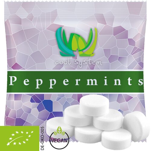 Bio Pfefferminz Drops, ca. 5g, Mini-Tüte