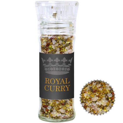 Royal Curry, ca. 60g, transparente Gewürzmühle