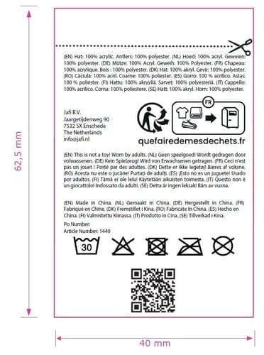 Rentier Strickmütze