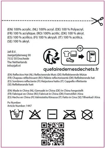 Strickmütze reflektierend