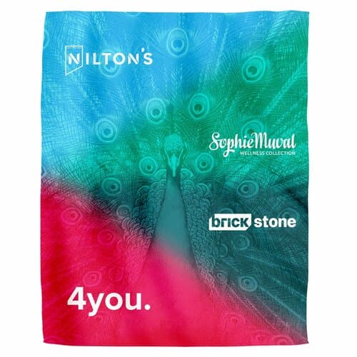 Sherpa Sublimation Fleecedecke 150x120 cm, 300 gr/m2