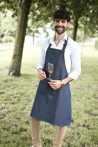 Denim Schürze 85x75 cm