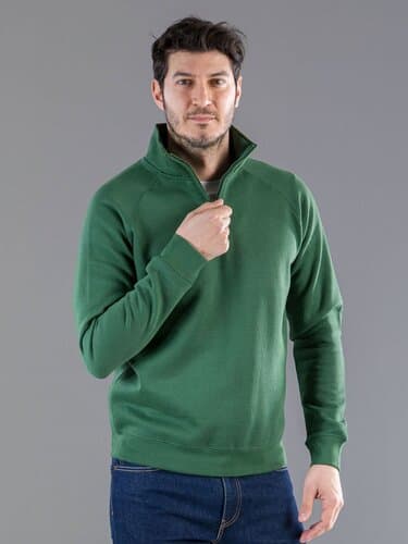 BS Sirio Pullover mit halbem Reißverschluss, 280 gr/m²