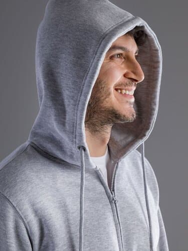 BS Vega Hoodie mit durchgehendem Reißverschluss, 280 gr/m²