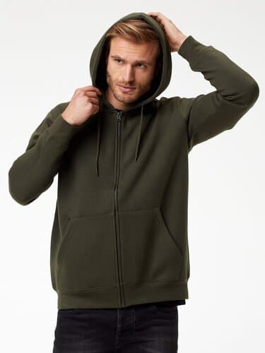 BS Vega Hoodie mit durchgehendem Reißverschluss, 280 gr/m²