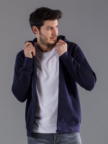BS Vega Hoodie mit durchgehendem Reißverschluss, 280 gr/m²