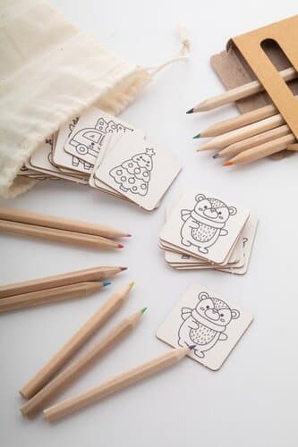 Coloxmor Weihnachts-Memoryspiel zum Ausmalen