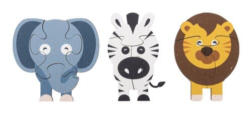 Zoofrik Puzzlespiel, Tiere