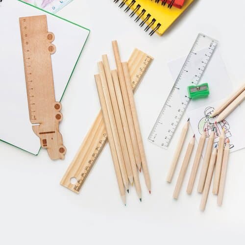 Looney Lineal aus Holz