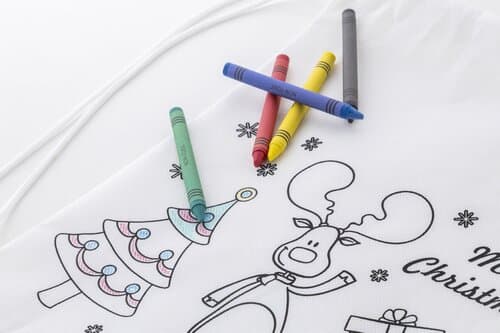 Julfar Bag A Weinachtlicher Kordelzugbeutel zum Ausmalen